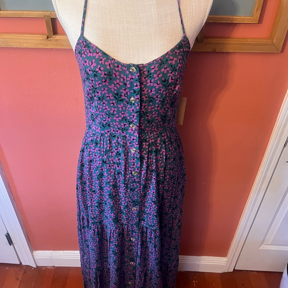 Floral Maxi Dress in Purple and Pink - Picture 7 of 9